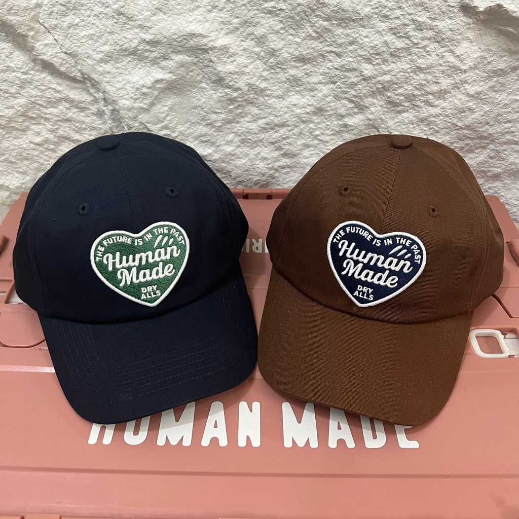 Mũ bóng chày vành cong họa tiết trái tim lấy cảm hứng từ Unisex H * m