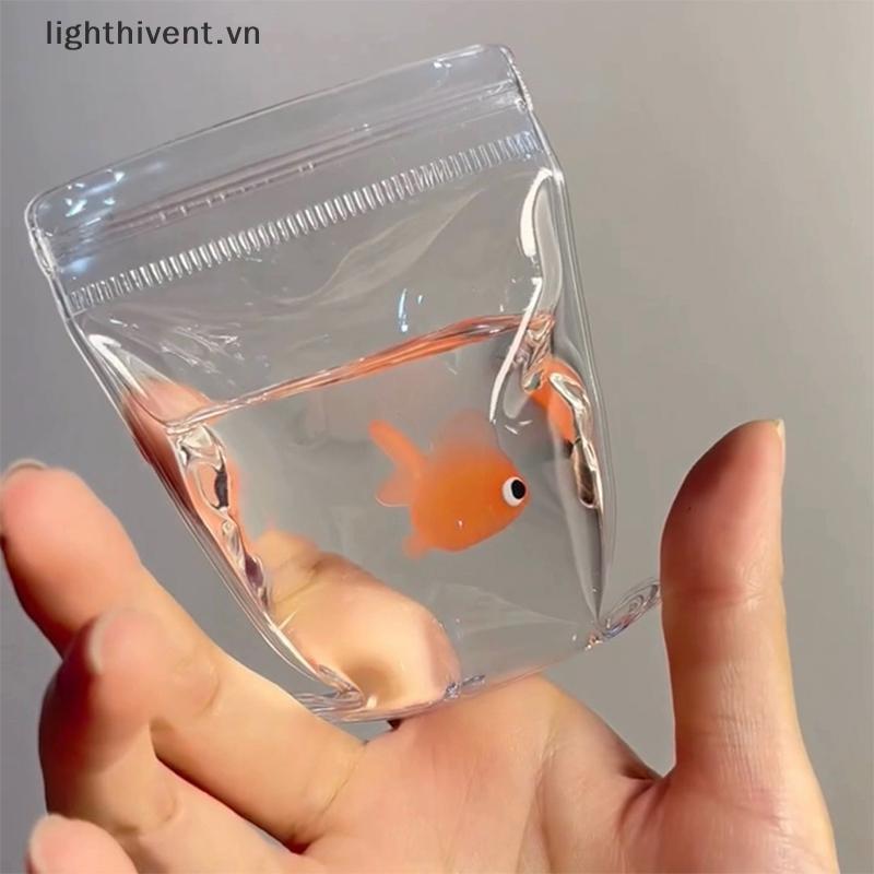 [lighthivent] Sáng Tạo Mới Lạ Trong Suốt Kawaii Túi Cá Vàng Nhỏ Bóp Pinch Đồ Chơi Cá Hề Người Lớn Đồ Chơi Giảm Căng Thẳng Trẻ Em Quà Tặng (VN)