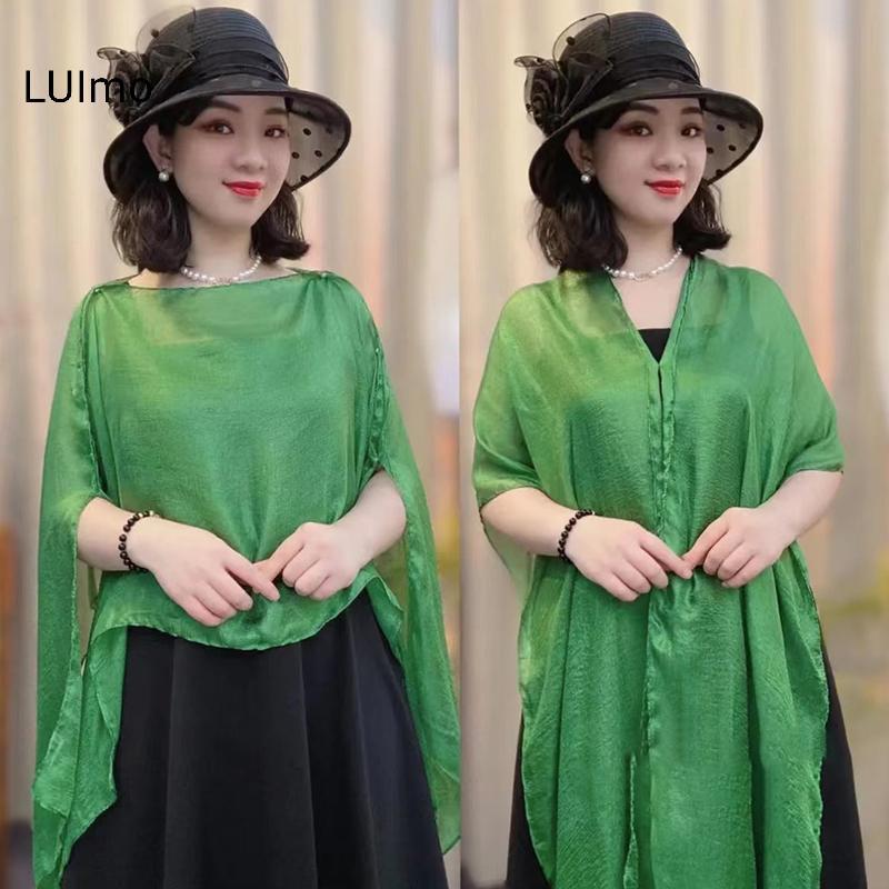 LUImo - Khăn Choàng Foulard Mới Mềm Mại, Voan Dài Hè, Phù Hợp Ngoài Trời và Đi Biển