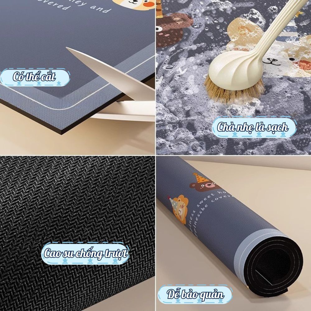 Tấm Phủ Máy Giặt & Tủ Lạnh Cao Cấp – Thảm Tảo Cát 4 Lớp Chống Bụi, Chống Nước, Chống Trượt Dino