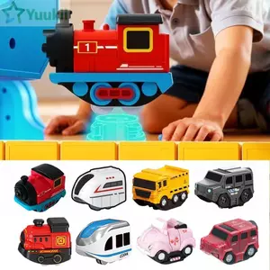 Xe lửa từ tính YUUKII, Đồ chơi đường sắt bằng nhựa lái xe ổn định mượt mà, Đồ chơi thông minh thú vị Xe lửa nhỏ Đồ chơi trẻ em