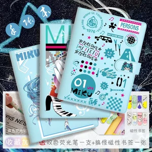 Miku Hatsune miku Anime Hàng Hóa Sổ Tay Sổ Tay Hai Chiều Cao Cấp Cấp Cấp Học Sinh Trung Học Cơ Sở ins Nhật Ký WYHG