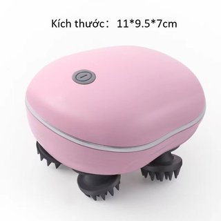 Máy Mát Xa Da Đầu Hồng Ngoại 4 Đầu Cầm Tay Tăng Trưởng Tóc IPX7 ABS Chống Thấm Nước Home Spa