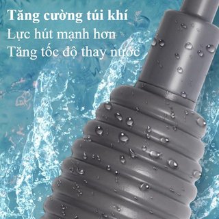 Bể Cá Sỏi Bụi Bơm Tay Nước Siphon Bể Cá Tẩy Chất Thải Van Lọc An Toàn