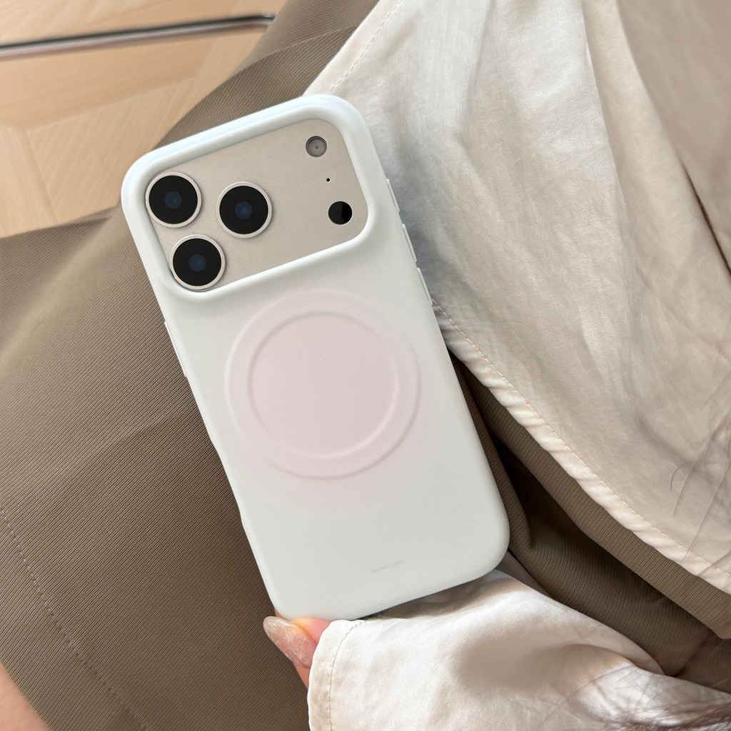 Ốp lưng iPhone mờ màu Macaron phù hợp với iPhone 17 Pro Max, 17, 16, 15, 14, 13 với phong cách đính kèm từ tính
