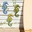 3 Cái Trang Trí Tường Cá Ngựa 2D Họa Tiết Hoa Gỗ Nghệ Thuật Treo Tường Đại Dương Cho Gia Đình Trang Trí Sân Vườn Ngoài Trời Trong Nhà