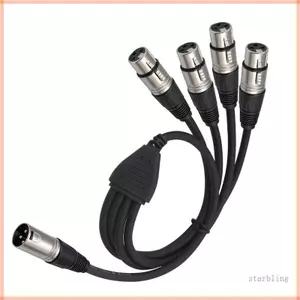 Cáp chia XLR đáng tin cậy Ngôi sao Hoàn hảo cho máy trộn Micro Cáp XLR Cáp âm nhạc