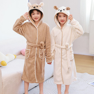 Áo choàng tắm trẻ em mềm mại, khăn tắm có mũ trùm đầu, áo choàng dài tay, thấm hút nhanh khô, không xù lông, thoải mái