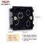 Delixi Loại 118 Loại 86 Loại Cassette Dây Hộp Công Tắc Ổ Cắm Hộp Đế Hình Chữ Nhật Hộp Nối Che Khuyết Điểm Hộp Dây PGWA