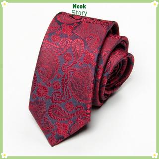 NOOKSTORY Nam Cổ, Hoa Văn Hạt Điều Jacquard Cravat Dây Buộc Cổ Lụa, Phong Cách Trung Quốc Mỏng 6cm Chiều Rộng Phù Hợp Với Dây Buộc Cổ Chổi Cổ Phụ Kiện Cổ