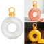 Yoo Thời Trang Trong Suốt Nhựa Doughnuts Dây Đeo Bình Nước Hộp Bảo Quản Tuyệt Vời Cho Nước ép Sữa Và Đồ Uống Khác