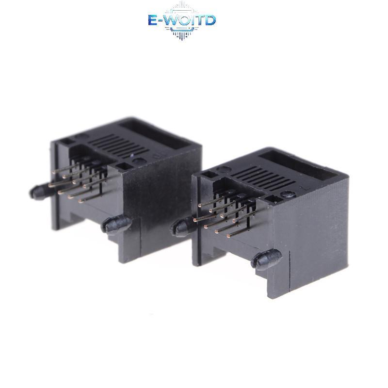 E-WOITD 10 Chiếc RJ11 RJ45 8P8C Mạng Mô-đun PCB Kết nối Jas Kết nối E-WOITD