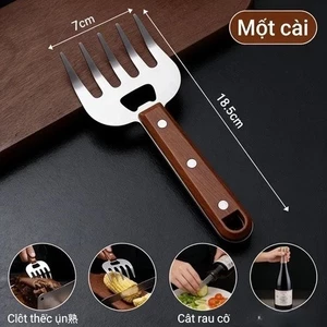 Tay Cầm Kẹp Giữ Thực Phẩm Đa Năng Bảo Vệ Tay Khi Thái Cắt Gọt, Chống Đứt Tay, Dĩa Xiên Giữ Xé Thịt Chống Bỏng Tay