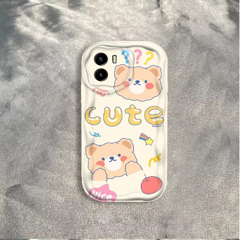 Thích hợp cho VIVO Y15S Y15A Y01 3D Bé Gái Mềm TPU Gấu Rilakkuma Vỏ Điện Thoại Chống Sốc