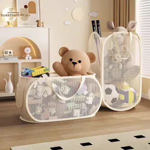 TRTR Kích Thước Lớn Hộp Bảo Quản Người Tổ Chức Đồ Chơi Trẻ Em Túi Bảo Quản Đồ Chơi Giỏ Bảo Quản VN
