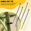 1000 Chiếc Cáp nylon Đen Zip Tie Thắt Lưng Quấn 95mm x 2mm