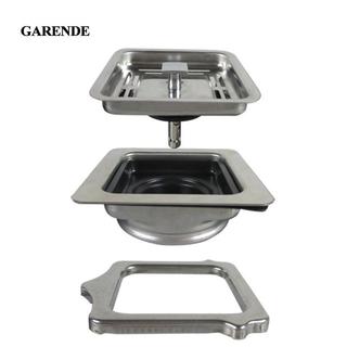 Garande Vuông Xử Lý Rác Giỏ Thoát Nước Thực Phẩm Xử Lý Chất Thải Phụ Kiện Thép Không Gỉ