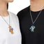 Phim hoạt hình sáng tạo Hoạt hình Brui Series Vòng cổ hợp kim Trang sức kim loại dễ thương