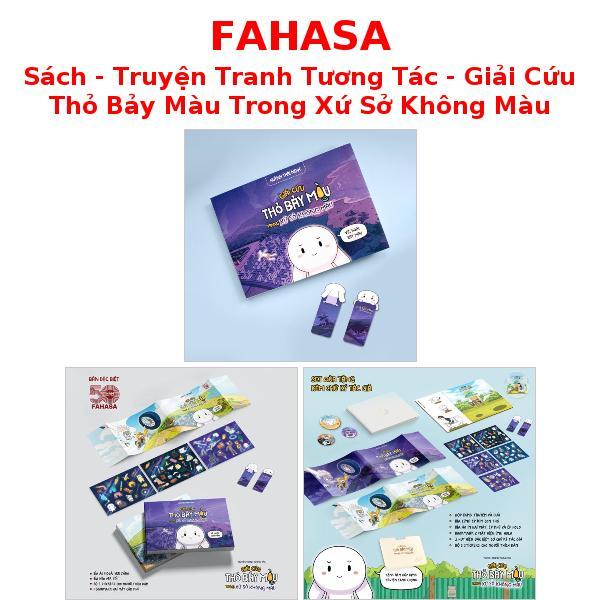 Sách - Truyện Tranh Tương Tác - Giải Cứu Thỏ Bảy Màu Trong Xứ Sở Không Màu