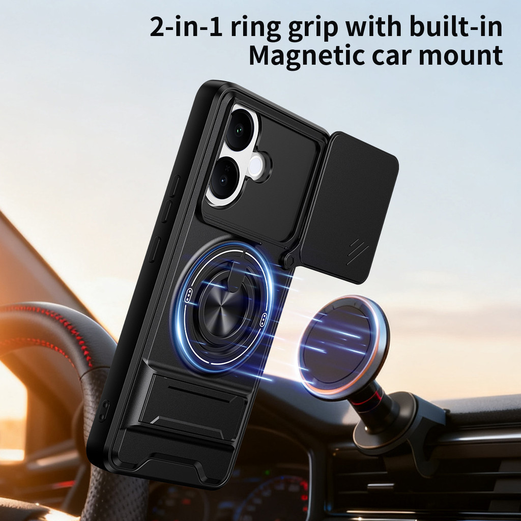 Thích hợp cho Vivo V60 Lite V50 V30 V29 V70 FE 4G 5G 360 Giá đỡ vòng Vỏ điện thoại Dây buộc có vỏ máy ảnh Vỏ gắn trên ô tô từ tính Vỏ bảo vệ toàn diện chống sốc
