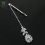 Thời Trang Ấn Độ Cô Dâu Đầu Trước Dây Chuyền Mũ Phụ Kiện Cưới Lá Thanh Lịch Zircon Dây Xích Tóc Trang Sức Dành Cho Nữ