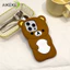 Ốp Điện Thoại Silicon 3D Rilakkuma Phong Cách Hàn Quốc Cho iPhone 17 16 15 14 Plus 13 12 11 Pro Max SE3 SE2 SE1 8 7 6 6S 5 5S 4 4S 2022 2020 2016 + Vỏ Sang Trọng Gấu Hoạt Hình Dễ Thương Mềm Mại Vỏ