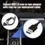PPY Chống Nước USB Nam Sang Nữ Sạc Xe Hơi Cáp Vuông Kẹp Thiết Kế 2 Thiết Bị Sạc Đồng Thời
