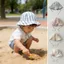 Mũ xô cho bé OUSXA, Mũ ngư dân Cotton phong cách Hàn Quốc, Kẻ sọc / sọc / in chấm thoáng khí thời trang có thể điều chỉnh Mũ chống nắng cho trẻ em bé trai bé gái