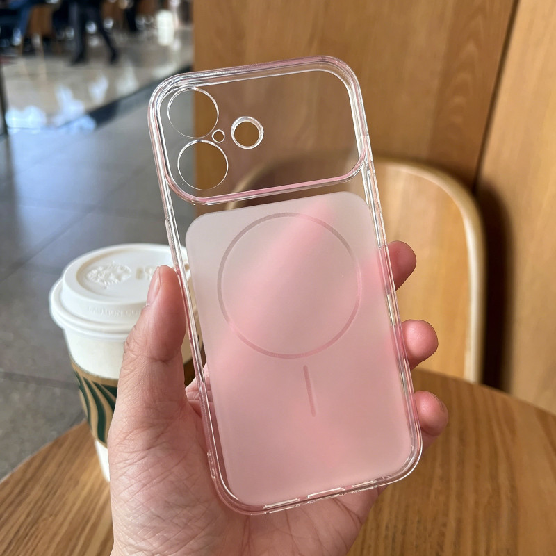 Ốp Lưng Trong Suốt Hồng Cho IPhone 17 16 15 14 13 12 Pro Max Từ Tính Chống Sốc Bảo Vệ Camera Thời Trang đẹp Mắt | BigBuy360 - bigbuy360.vn