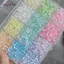 AqToCna 12 / 24 Lưới Siêu Hỗn Hợp Màu Thủy Tinh Hạt Cơm Bộ Hạt Rời Handmade DIY Vòng Tay Nelace Đính Hạt Chất Liệu Phụ Kiện Trang Sức AqToCna