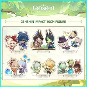 HT2 Genshin Tác Động Hình Anime Đồ Chơi Mô Hình Acrylic Tấm Giá Đỡ Trang Trí Nhà Bộ Sưu Tập Fontaine Lyney Lynette Focalors