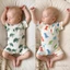 Sơ Sinh Bé Trai Mùa Hè Áo Liền Quần Khủng Long / Rùa In Tay Ngắn Nửa Nút Lên Cổ Tròn Jumpsuit