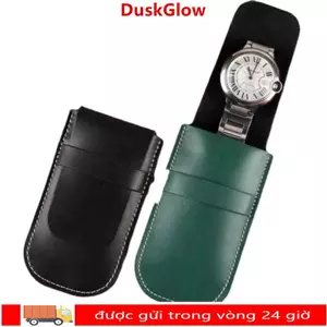 Túi đựng đồng hồ DUSKGLOW, Phụ kiện đồng hồ lật bằng da PU, Túi đựng đồng hồ trang sức Túi quà tặng chống bụi Túi đựng đồng hồ