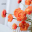 Linh hồn| Hoa thực tế Dây hoa có thể điều chỉnh Dây hoa lụa Lulian nhân tạo Ranunculus Hoa 4 đầu Thân hoa giả cho bàn cưới tại nhà Trang trí trung tâm – Bền