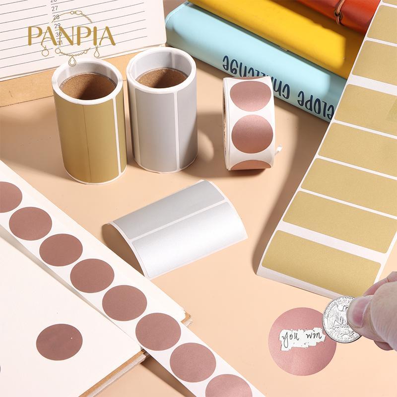 PANPIA - Nhãn dán phủ cào 300 cái/cuộn, che mã bí mật, tự dính, dùng cho thẻ hoạt động