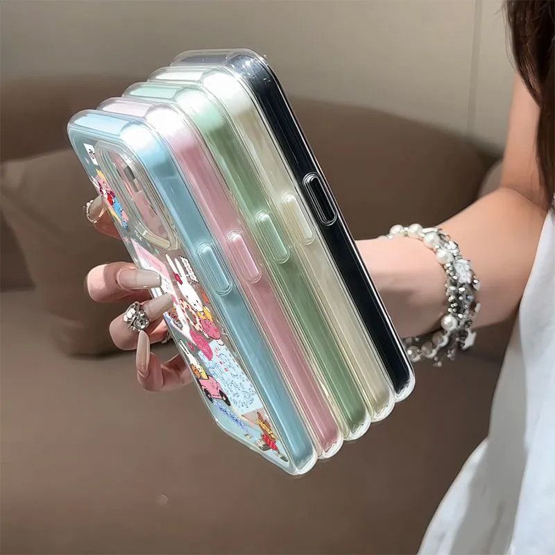 Bộ đồ bơi mùa hè thỏPhù hợp với vỏ điện thoại 17 Pro Max, iPhone 16 Pro/14 ba trong một