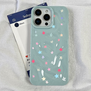 Ốp lưng thư cho iPhone 17 16 15 14 13 12 11 7 8  Ngôi sao rực rỡ XS XR XSMAX  silicon TPU mềm điện thoại trầyrơi