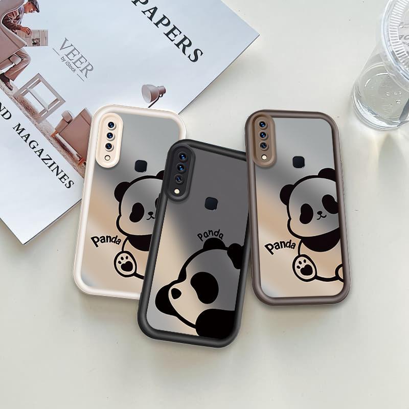 Vỏ Cho VIVO Y17 Y12 / Y12i Y15 1901 1902 1904 Hoạt Hình Silicon Màu Kẹo Mềm TPU Gấu Trúc Mắt Thiên Thần Vỏ Điện Thoại Chống Sốc