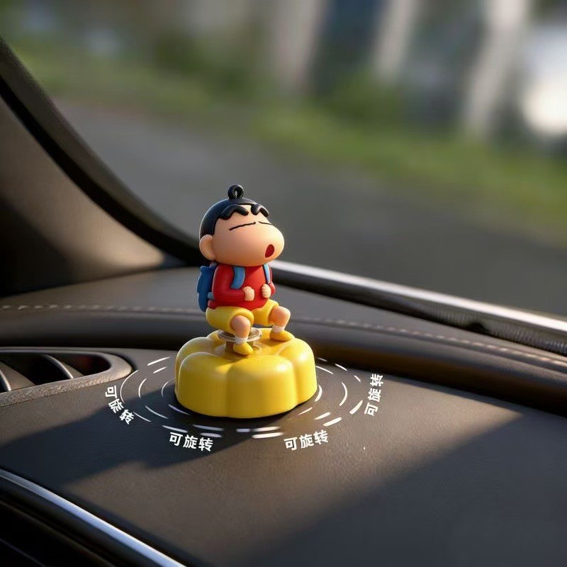 2026 Xoay Crayon Shin-Chan Xe Để Bàn Trang Trí Văn Phòng Nội Thất Quà Tặng 26.5.11