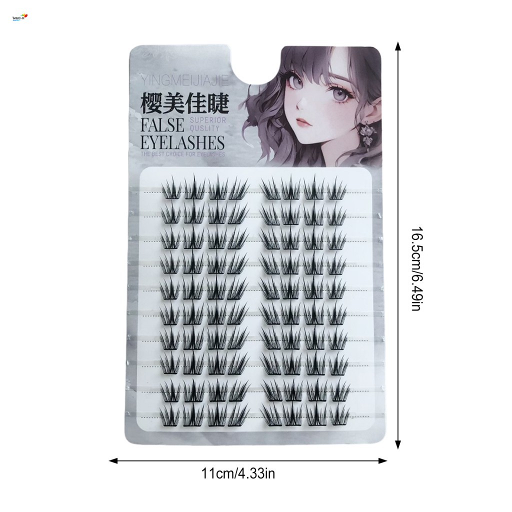 Phong cách Manga tự nhiên Lông mi giả Cụm đơn Thân cây vô hình C Curl 9-13mm