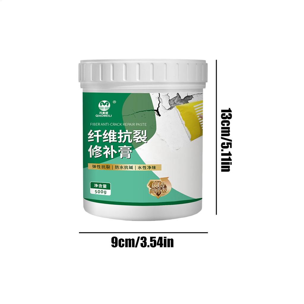 Bộ dụng cụ sửa chữa vách thạch cao 500g Bộ sửa chữa miếng dán tường chống nứt lâu trôi Bề mặt dán sửa chữa và bảo trì cho cửa trần cửa hàngidaevn