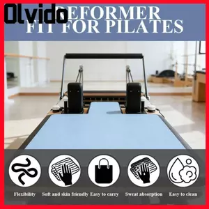 Thảm cải cách Pilates OLVIDO, Thảm Pilates thấm hút chống trượt, Thảm tập thể dục siêu mỏng bằng lông cừu di động Huấn luyện Pilates