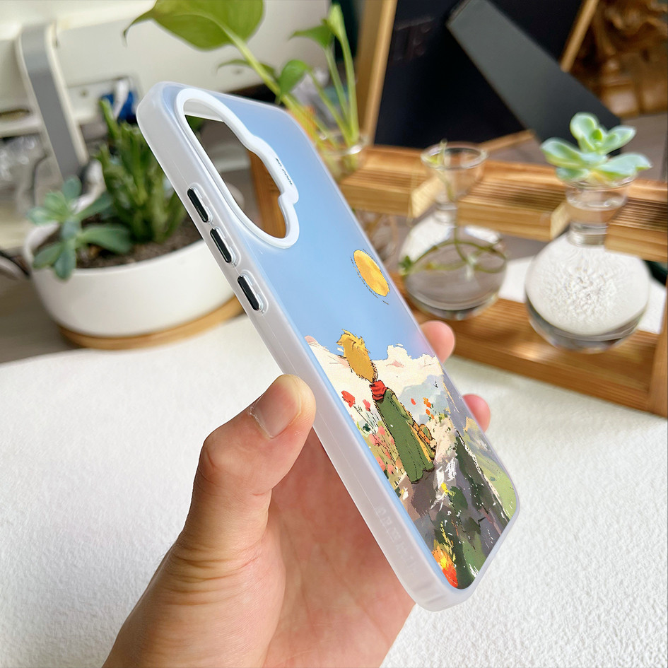 Dành Cho Redmi Turbo 5 Max / Turbo 4 Pro / POCO X8 Pro X7 X6 F8 F7 Hoàng Tử Bé Và Hoa Hồng Cứng Lưng Mềm Vỏ Điện Thoại / Note 15 Pro Mi 15T 14T K90 Pro Redmi Chống Sốc