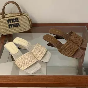 TT Dệt Flip-Flops Mùa Hè Nêm Gót Giày Sandal Dép Tất Cả Trận Đấu