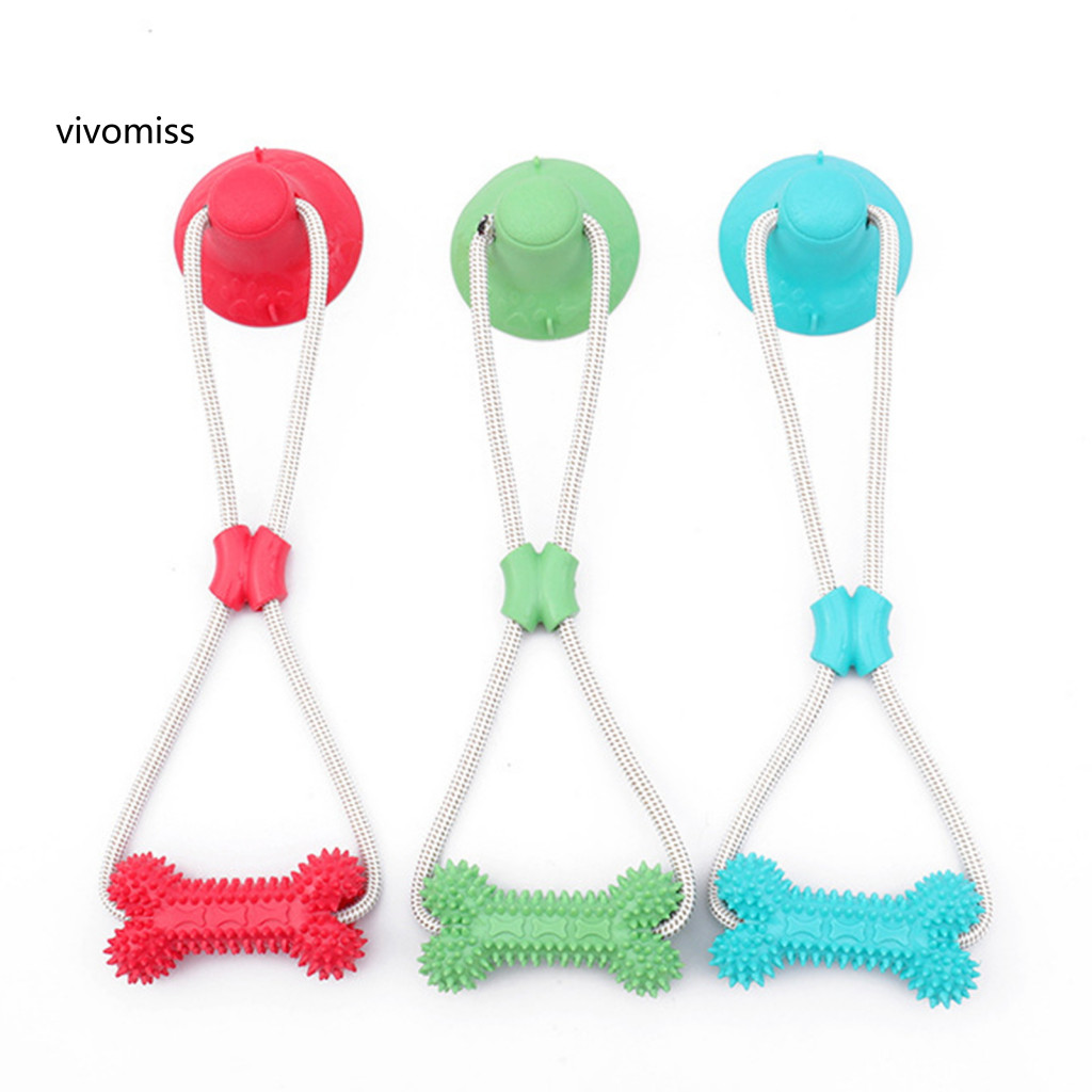[VM] Đồ chơi nhai cho chó bền bỉ cho người nhai – Cốc hút Tug of War Rope Đồ chơi cắn răng hàm cho chó nhỏ và chó Hoàn hảo để huấn luyện và chơi Đồ chơi nhai thú cưng cho chó con