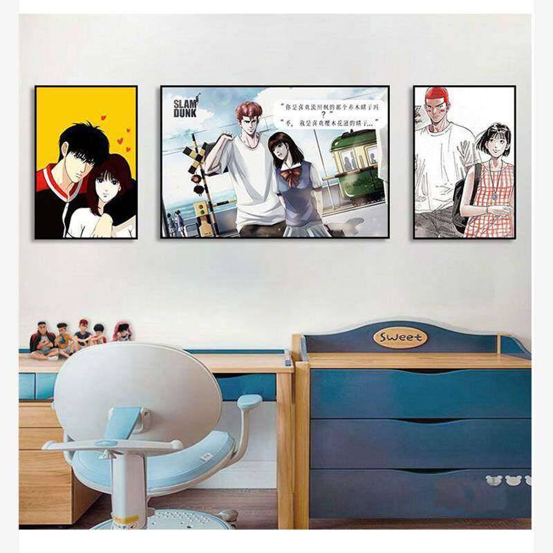 Akagi Haruko Canvas Poster Slam Dunk Anime Không Khung Chống Thấm Nước HD In Nghệ Thuật Treo Tường Cho Phòng Ngủ Trang Trí Nhà