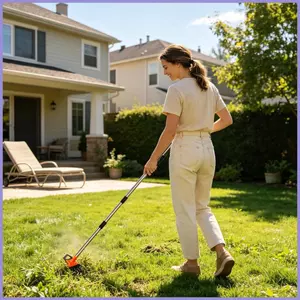 Dụng cụ nới lỏng đất Garden Rake Kim loại có tay cầm có thể điều chỉnh 4 phần cho giường hoa bãi cỏ ngoài trời mueadsyvn