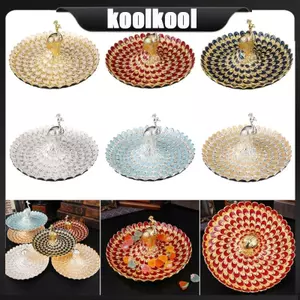 Kool Trang Trí Kim Loại Con Công Nổi Bát Phục Vụ Đường Kính 20cm Thiết Kế Chống Rỉ Thanh Lịch Cho Trái Cây Và Hạt
