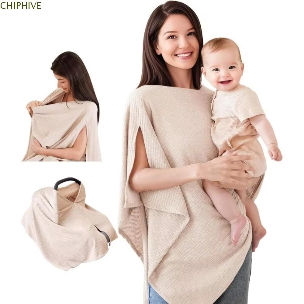 Vỏ cho con bú CHIPHIVE, Quần áo cho con bú 2 trong 1 màu trơn, Chăn cho con bú thoáng khí thoải mái Đồ dùng cho bé