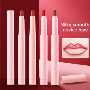 【Roshy】chống thấm nước Chì kẻ môi dạng xịt mềm mại không dính chì kẻ môi dạng xoay bền lâu. không phai màu